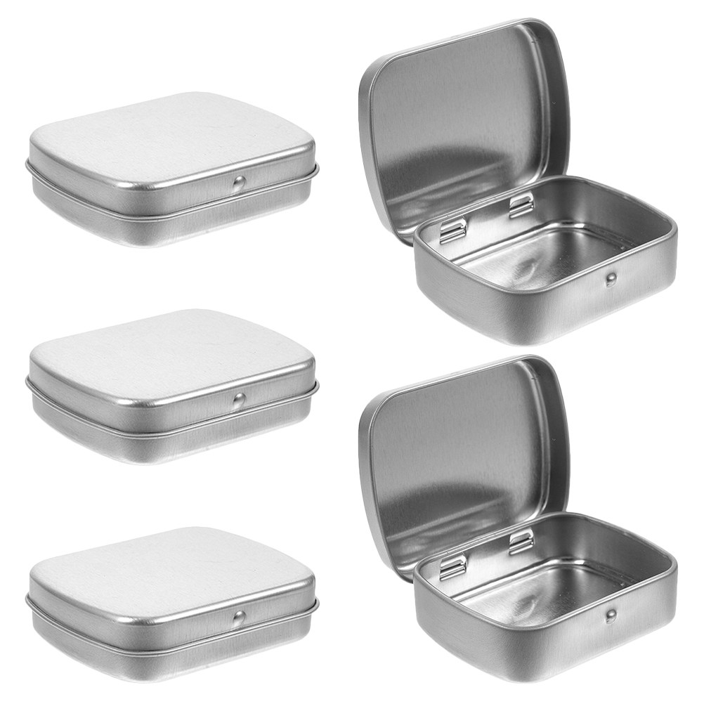 5Pcs Portable Metal Tin Box Co - đánh giá và giá Tin Container Lid
