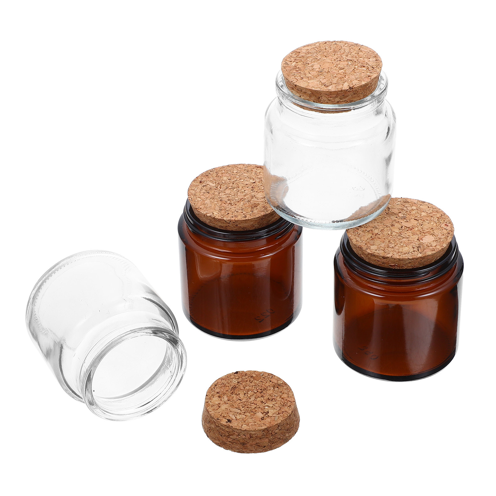 4Pcs Thick Glass Jar with Natu - đánh giá và giá Candle Making Jars With Lids