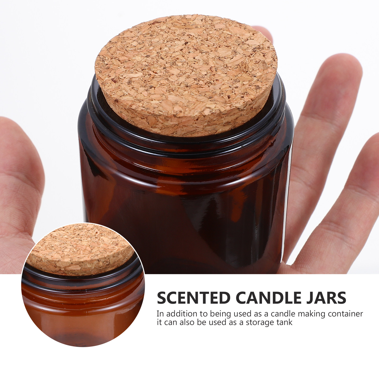 4Pcs Thick Glass Jar with Natu - đánh giá và giá Candle Making Jars With Lids