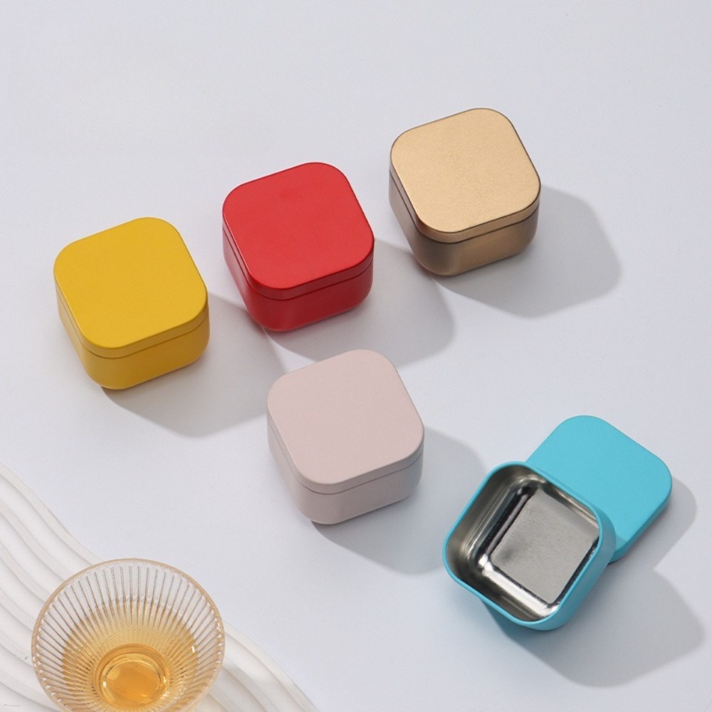 20PCS Empty Square Candle Jars - đánh giá và giá Tin Container Lid