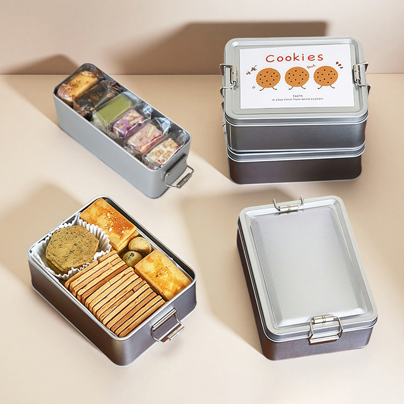 Rectangular Tinplate Cookie Ti - đánh giá và giá Tin Container Lid