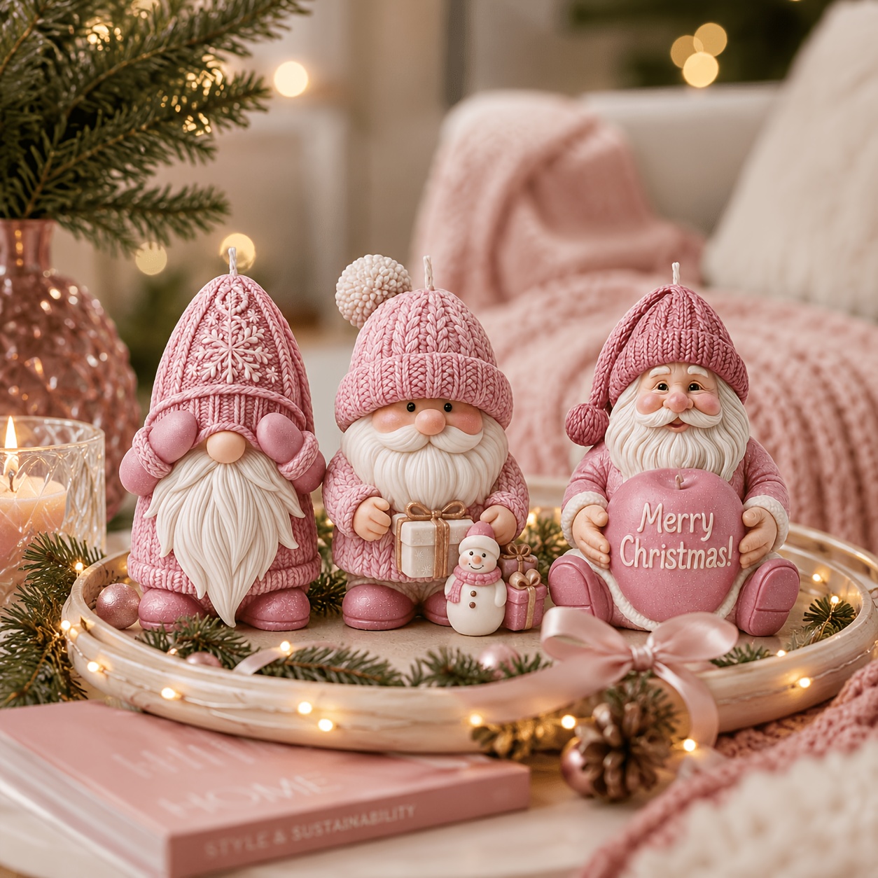 Xmas Holiday Gnome Silicone Ca - đánh giá và giá Candle Making Kits