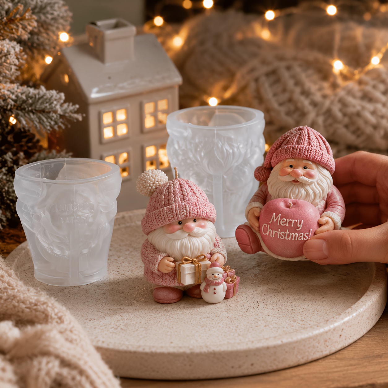 Xmas Holiday Gnome Silicone Ca - đánh giá và giá Candle Making Kits
