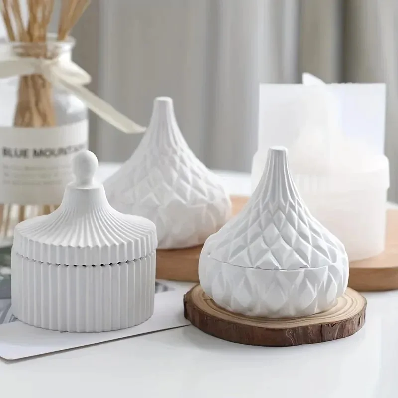 2pcs silicone candle jar mold  - đánh giá và giá Candle Making Jars With Lids