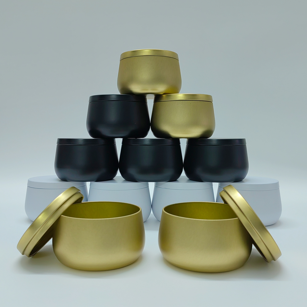 12pcs 8oz White Black Gold Met - đánh giá và giá Tin Container Lid
